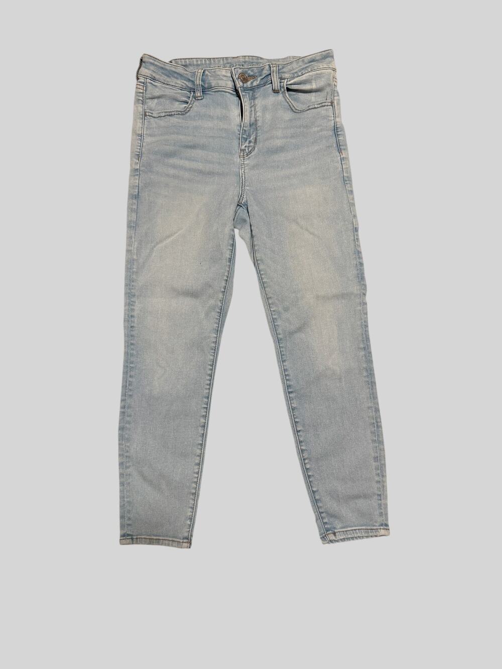 American Eagle Hi-Rise Jegging Light Wash Skinny Jeans Women's Size 10 X-Short